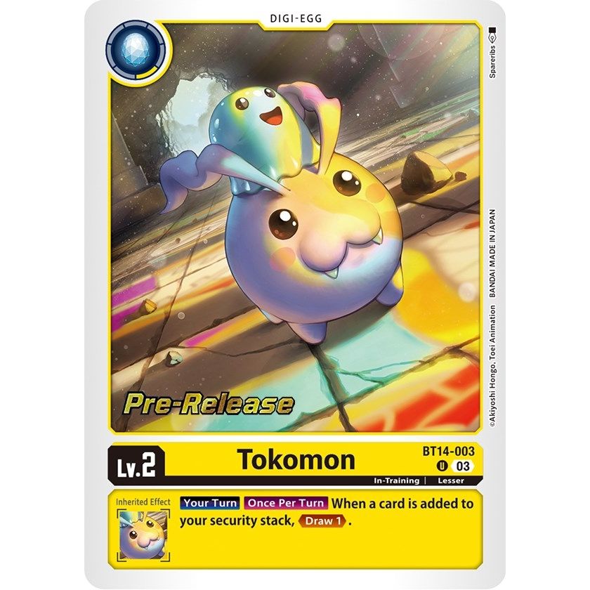 Image for Tokomon (BT14-003 U) (BT14_PR) - Digimon Card Game