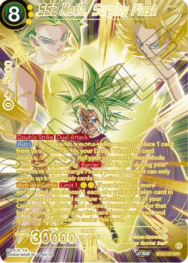 Image for SS2 Kefla, Surging Flash (SPR) (BT23-127) (BT23) - Dragon Ball Super: Masters
