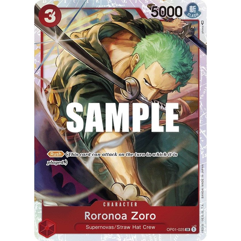 Image for Roronoa Zoro - OP01-025 (Ultra Deck: The Three Captains) (OP01-025) (OP-PR) - One Piece Card Game