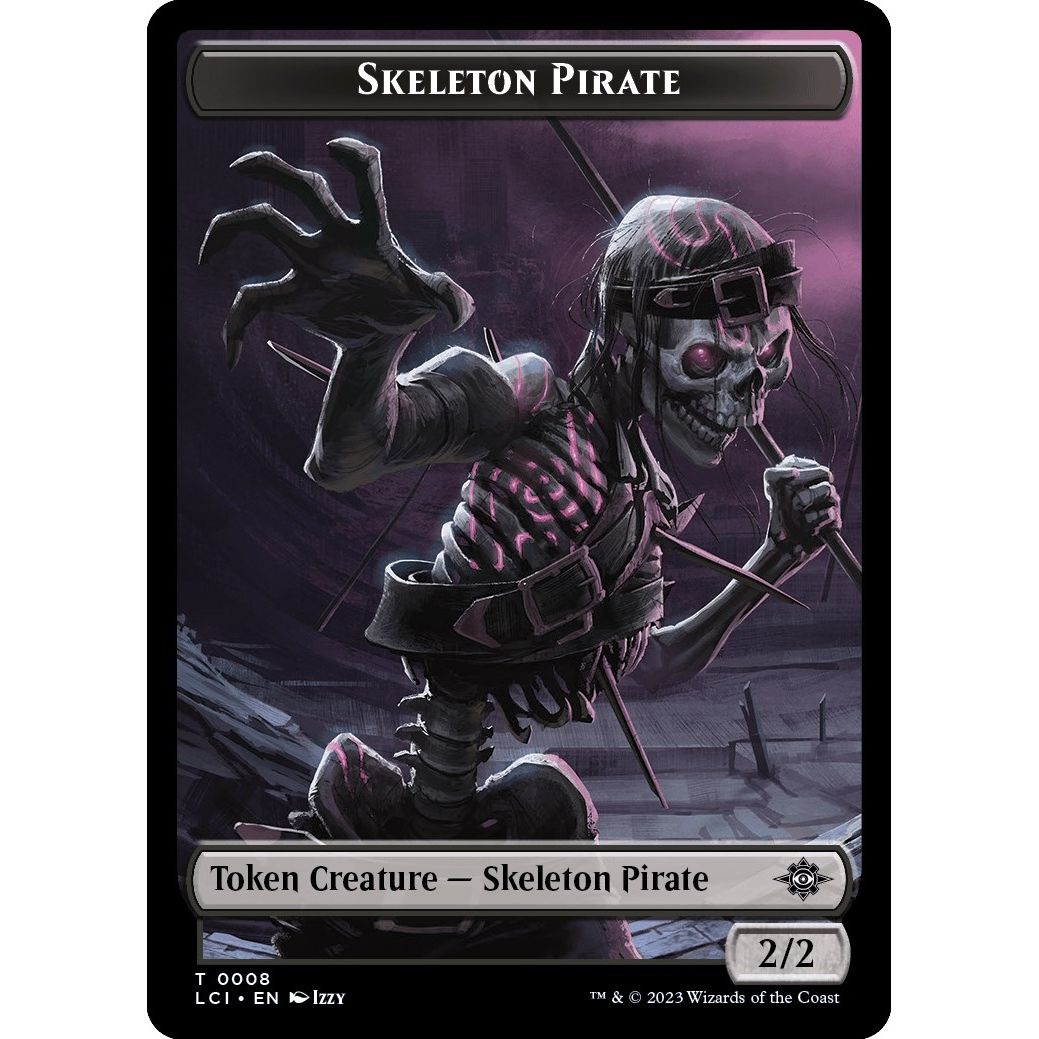Image for Skeleton Pirate Token (8) (LCI) - Magic: The Gathering