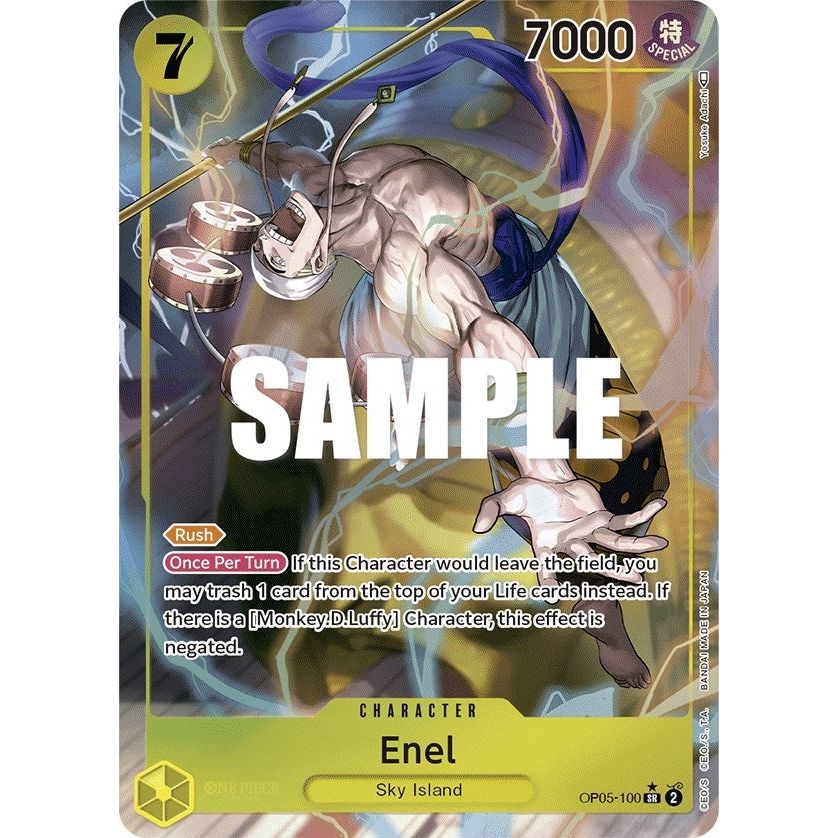 Image for Enel (100) (Alternate Art) (OP05-100) (OP05) - One Piece Card Game