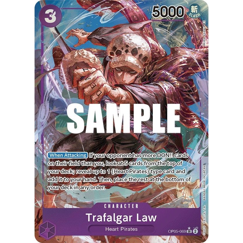 Image for Trafalgar Law (Alternate Art) (069) (OP05-069) (OP05) - One Piece Card Game
