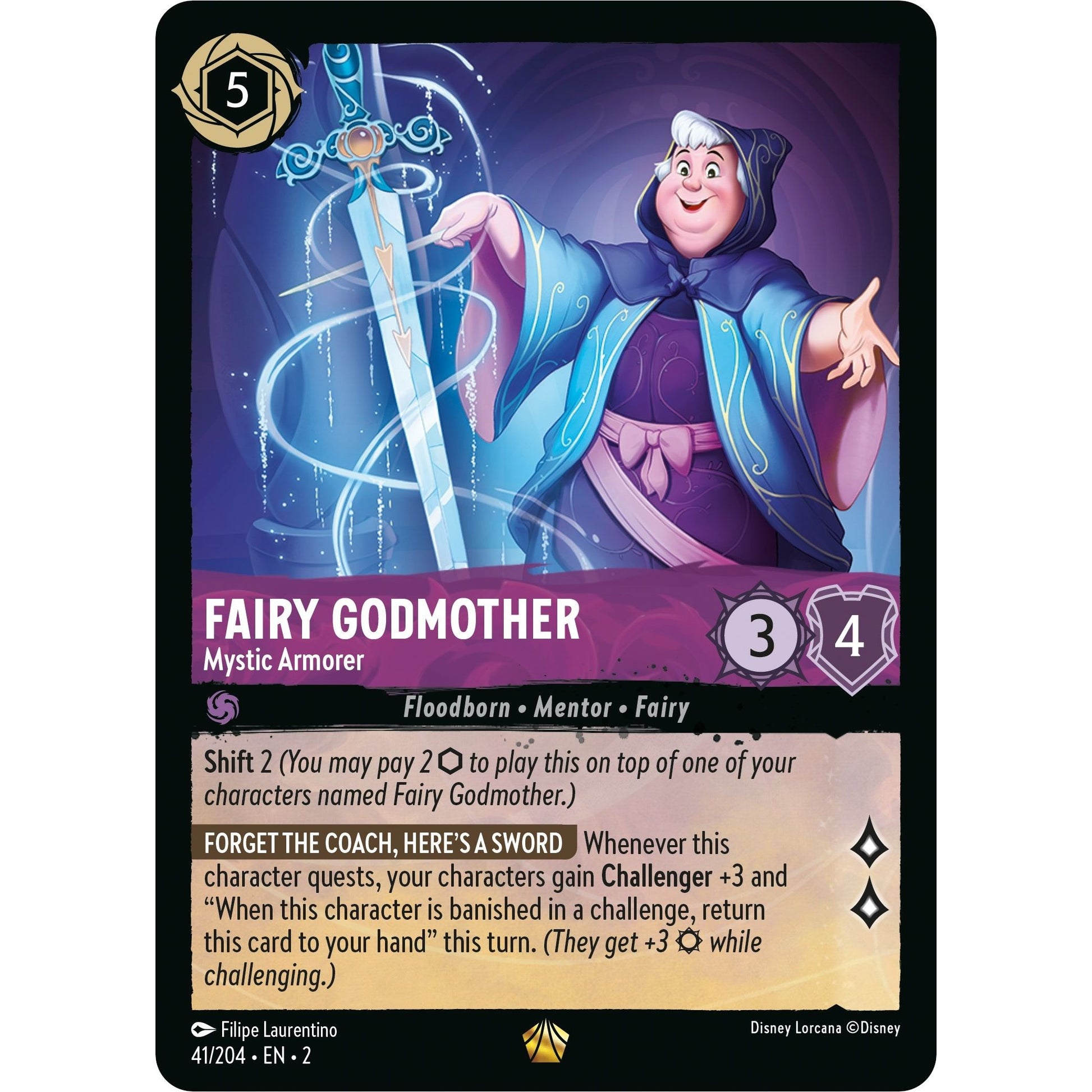Image for Fairy Godmother - Mystic Armorer (41/204) (2) - Disney Lorcana