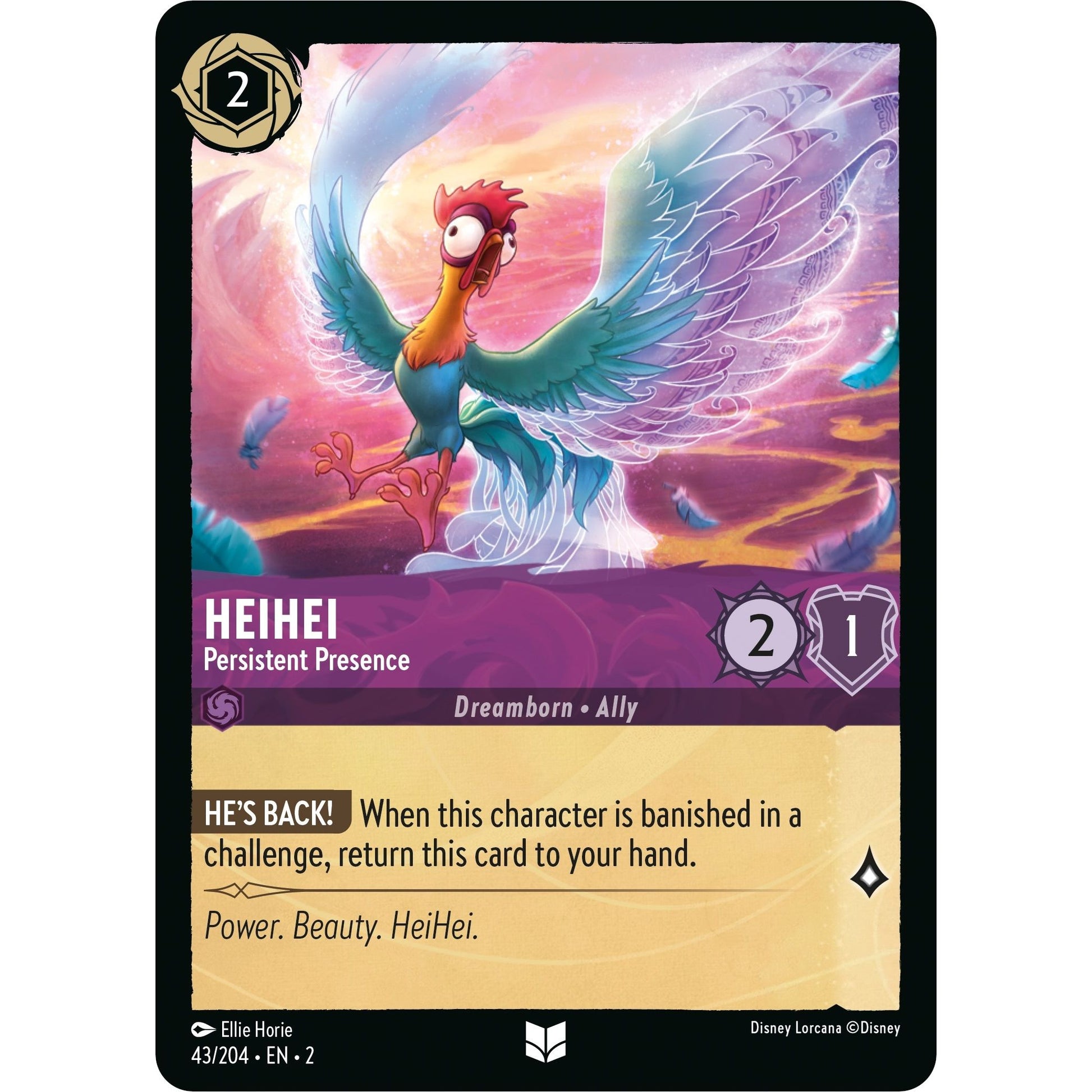 Image for HeiHei - Persistent Presence (43/204) (2) - Disney Lorcana