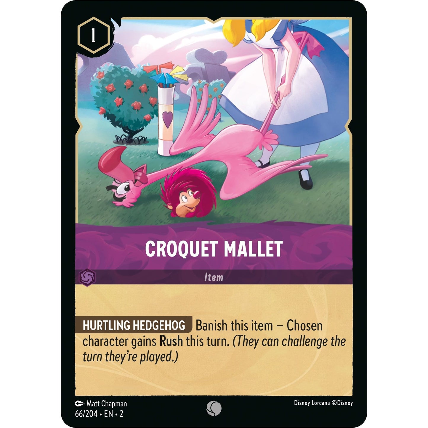 Image for Croquet Mallet (66/204) (2) - Disney Lorcana