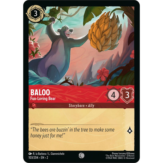 Image for Baloo - Fun-Loving Bear (103/204) (2) - Disney Lorcana