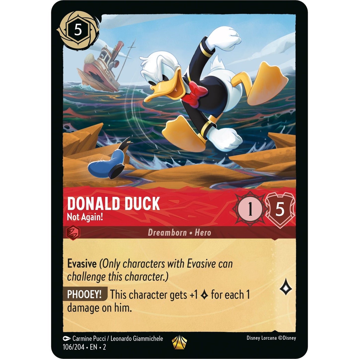 Image for Donald Duck - Not Again! (106/204) (2) - Disney Lorcana