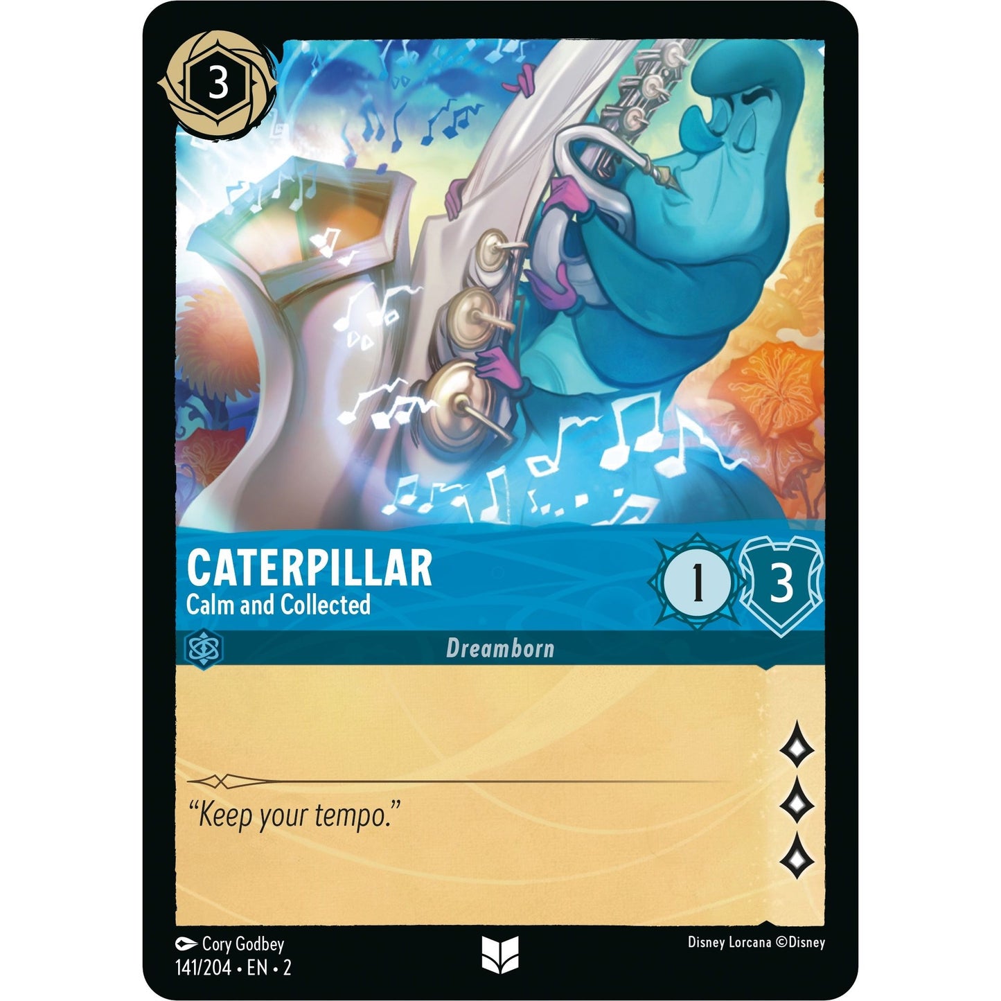 Image for Caterpillar - Calm and Collected (141/204) (2) - Disney Lorcana