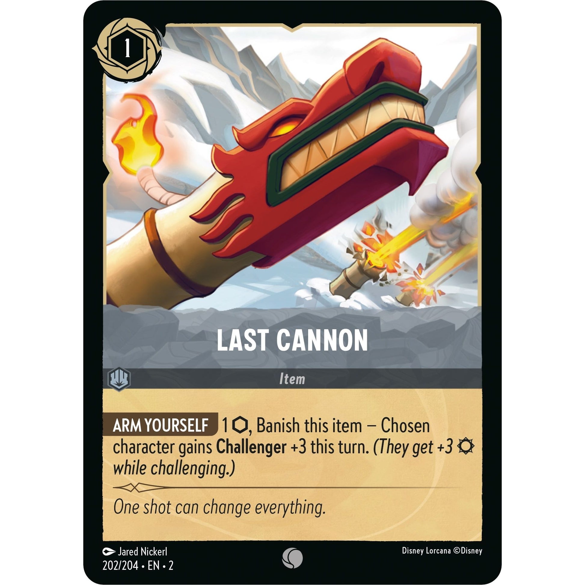 Image for Last Cannon (202/204) (2) - Disney Lorcana