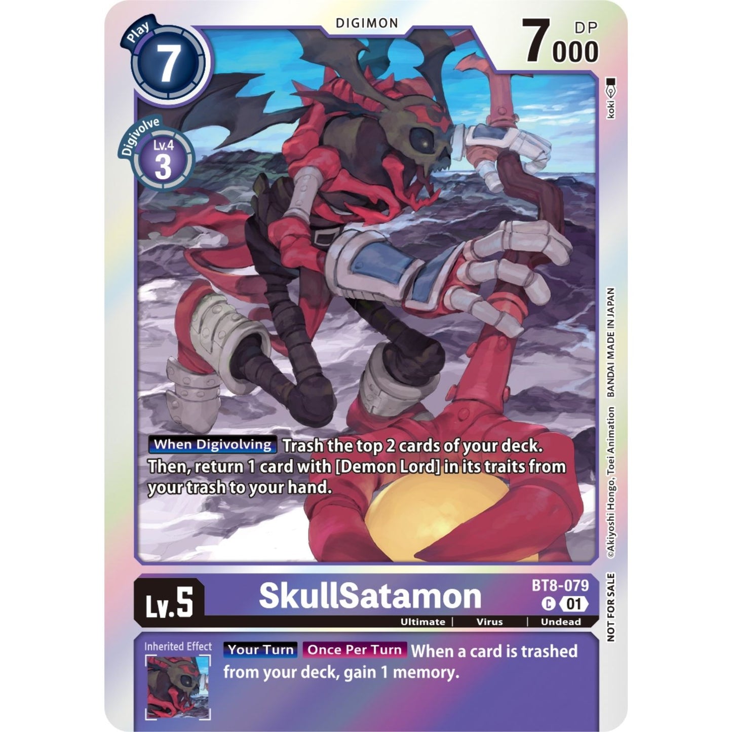 Image for SkullSatamon (Blast Ace Double Pack Set) (BT8-079 C) (BT08) - Digimon Card Game