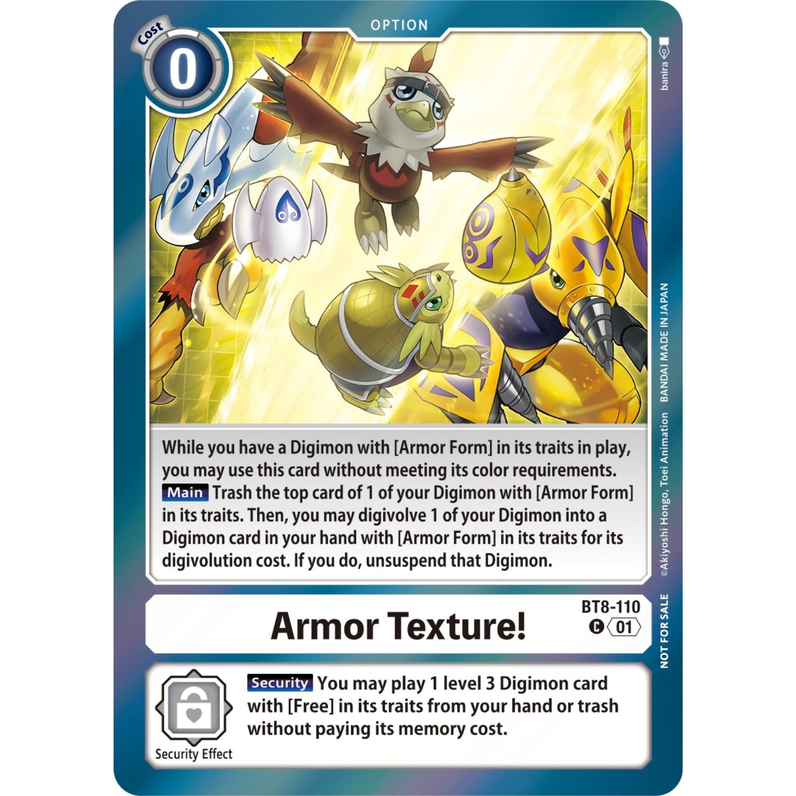 Image for Armor Texture! (Blast Ace Double Pack Set) (BT8-110 C) (BT08) - Digimon Card Game