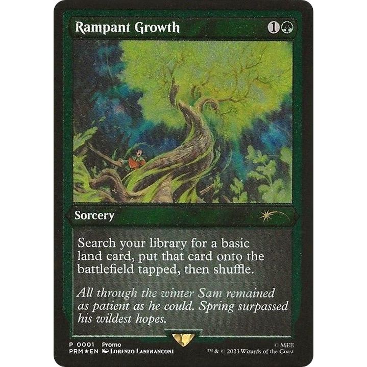 Image for Rampant Growth (Foil Etched) (1) (WPN) - Magic: The Gathering