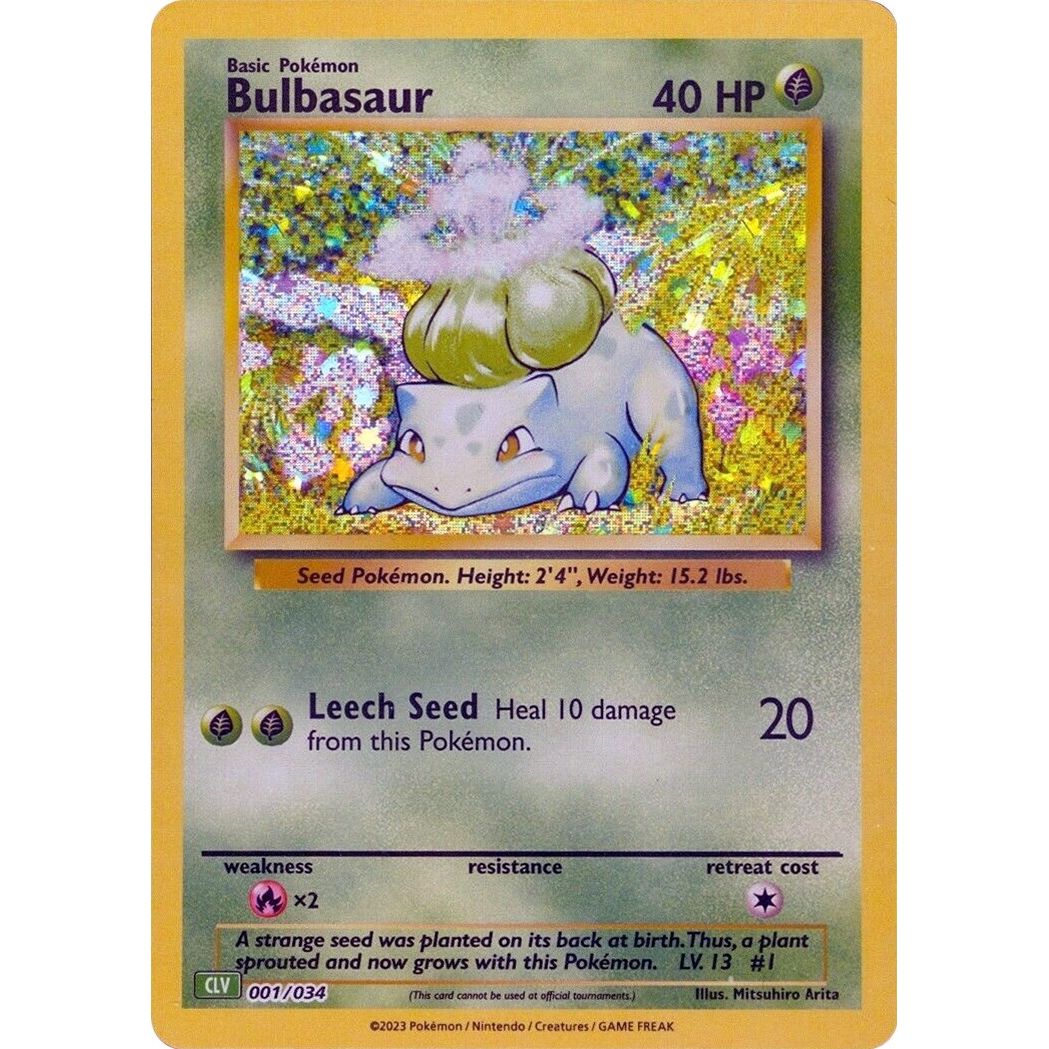Image for Bulbasaur (001/034) (CL) - Pokemon