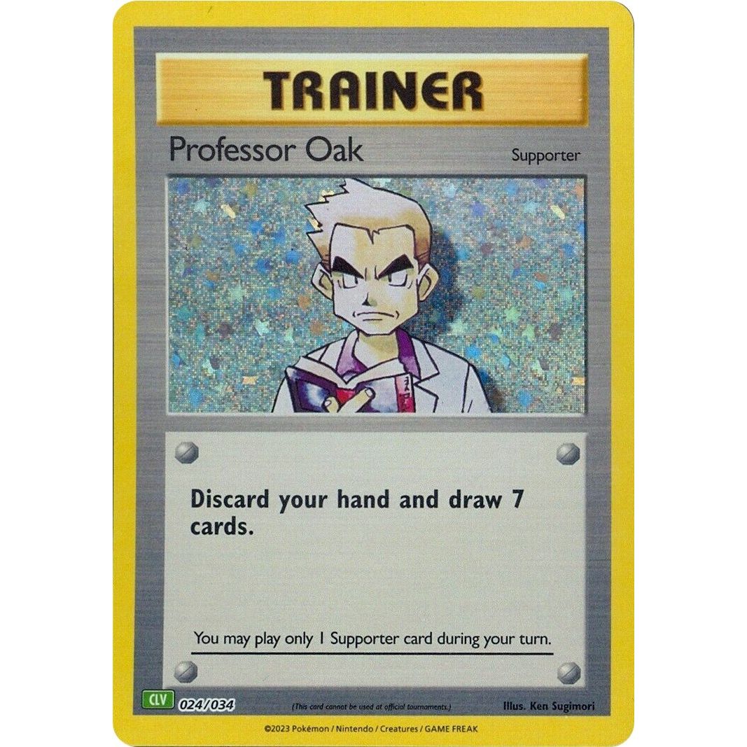 Image for Professor Oak (CLV) (024/034) (CL) - Pokemon