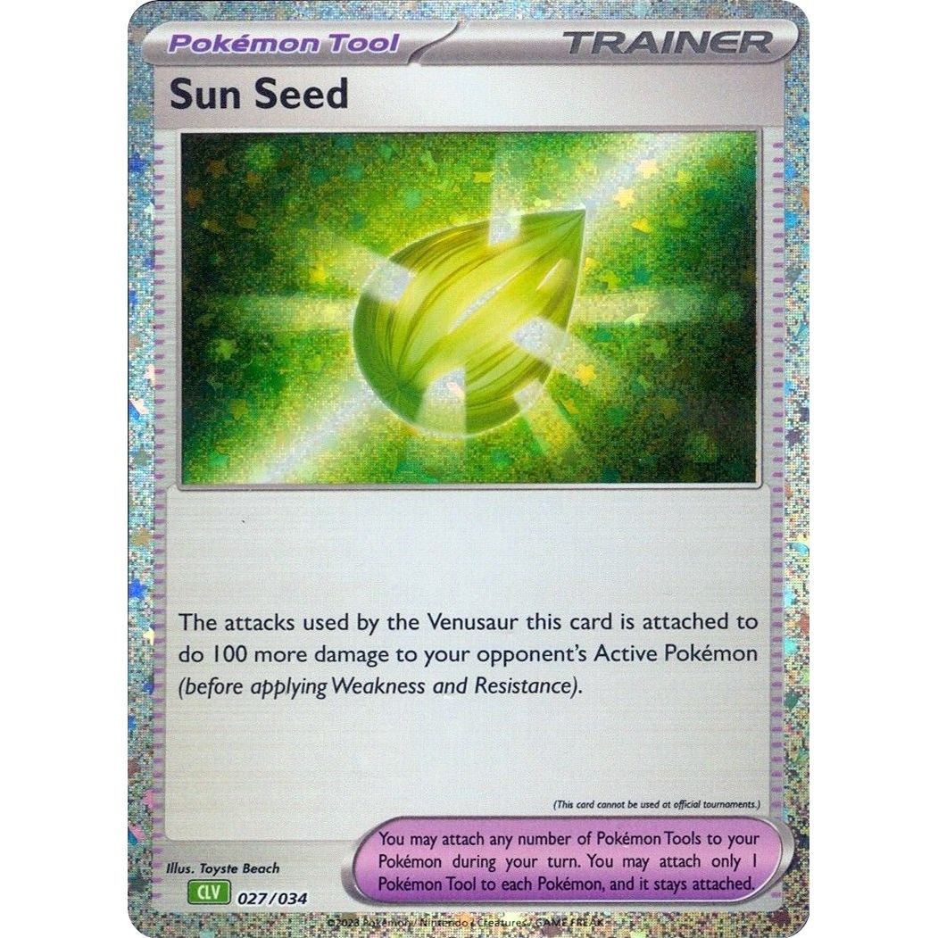 Image for Sun Seed (027/034) (CL) - Pokemon