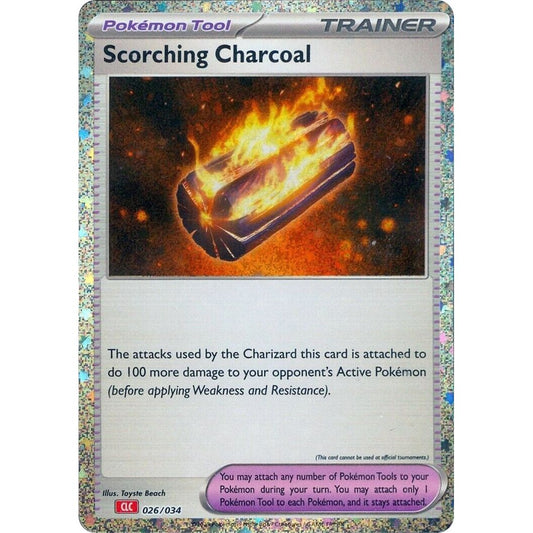 Image for Scorching Charcoal (026/034) (CL) - Pokemon