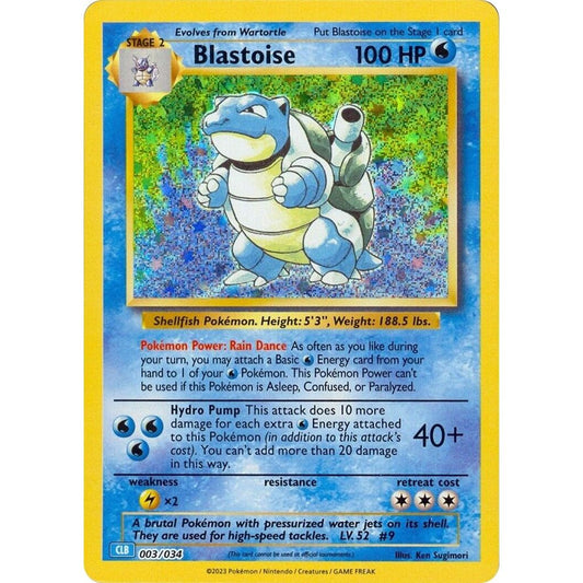 Image for Blastoise (003/034) (CL) - Pokemon