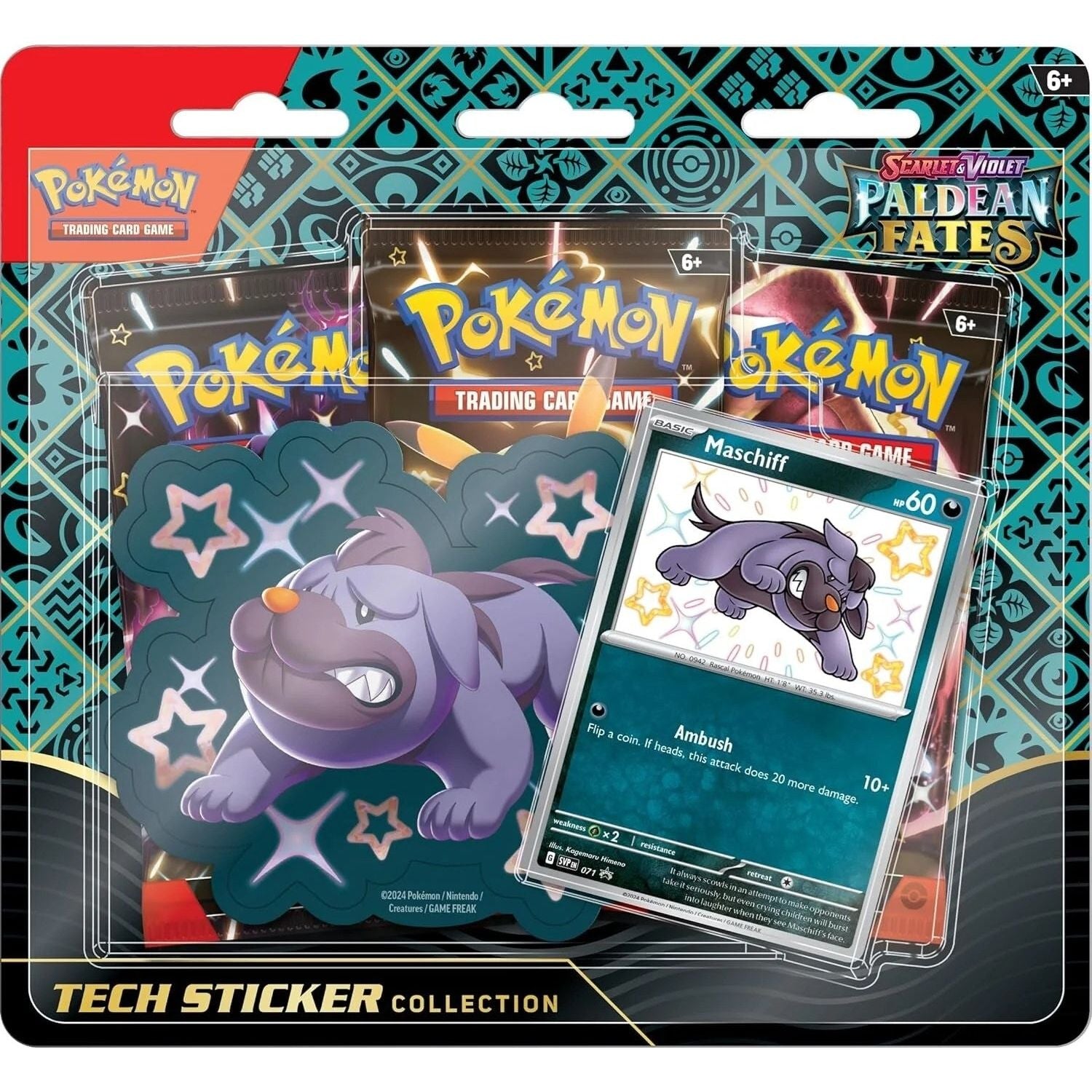 Image for Paldean Fates Tech Sticker Collection [Maschiff] - Pokemon
