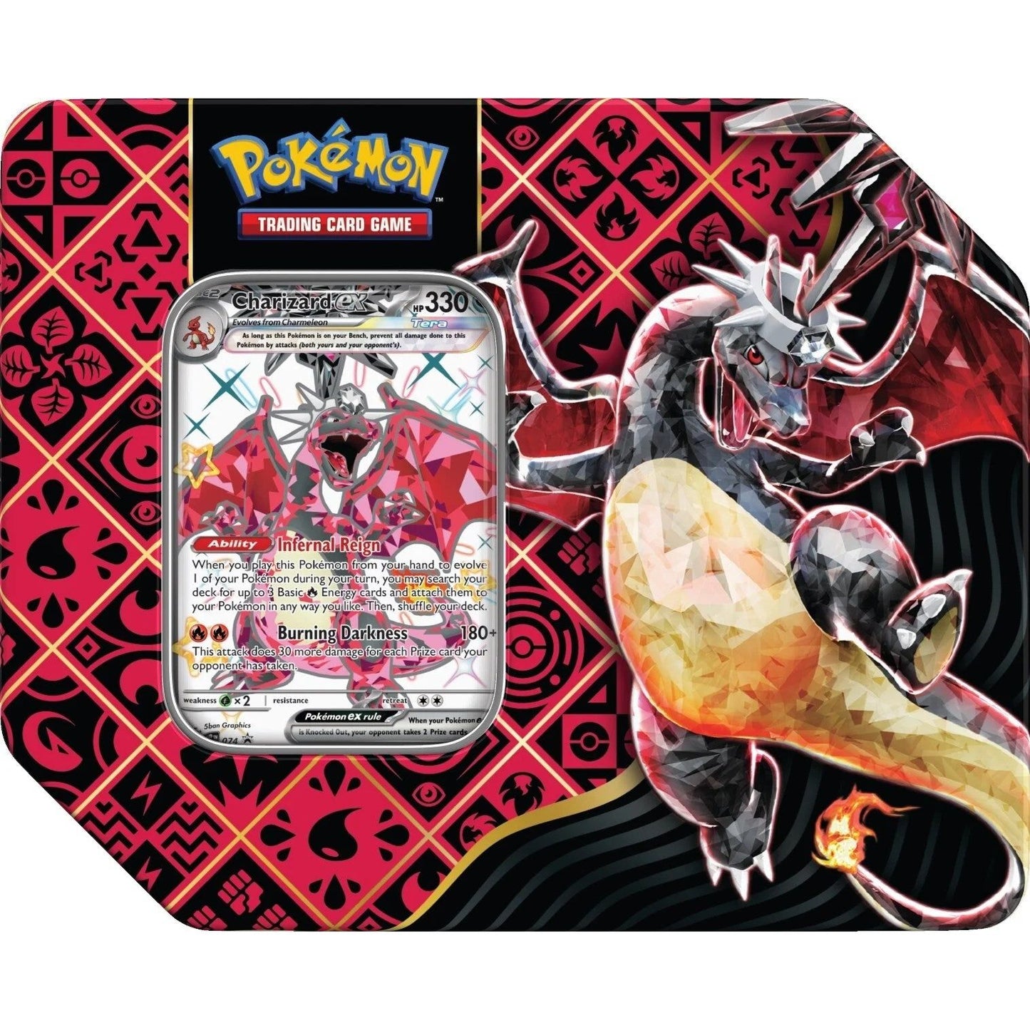 Image for Paldean Fates Tin [Charizard ex] - Pokemon
