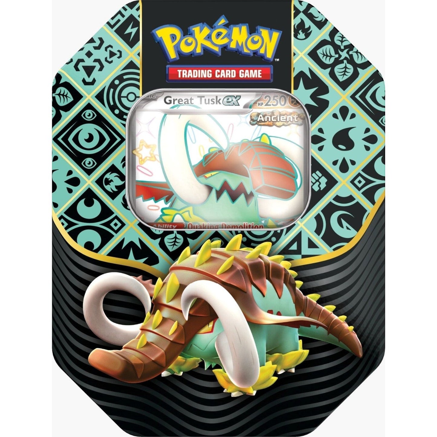 Image for Paldean Fates International Tin [Great Tusk ex] - Pokemon