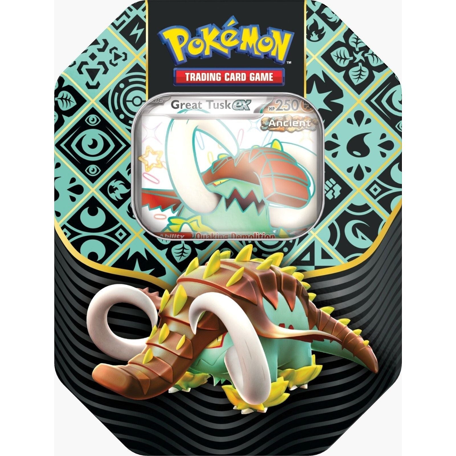 Image for Paldean Fates International Tin [Great Tusk ex] - Pokemon