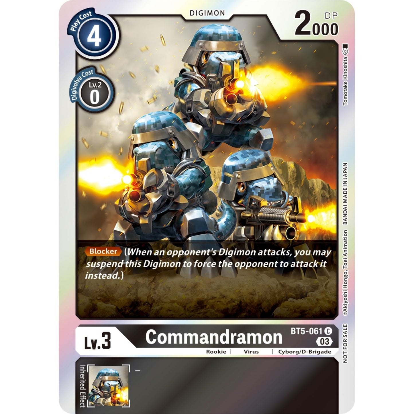 Image for Commandramon (Winner Pack -Blast Ace-) (BT5-061 C) (BT05) - Digimon Card Game
