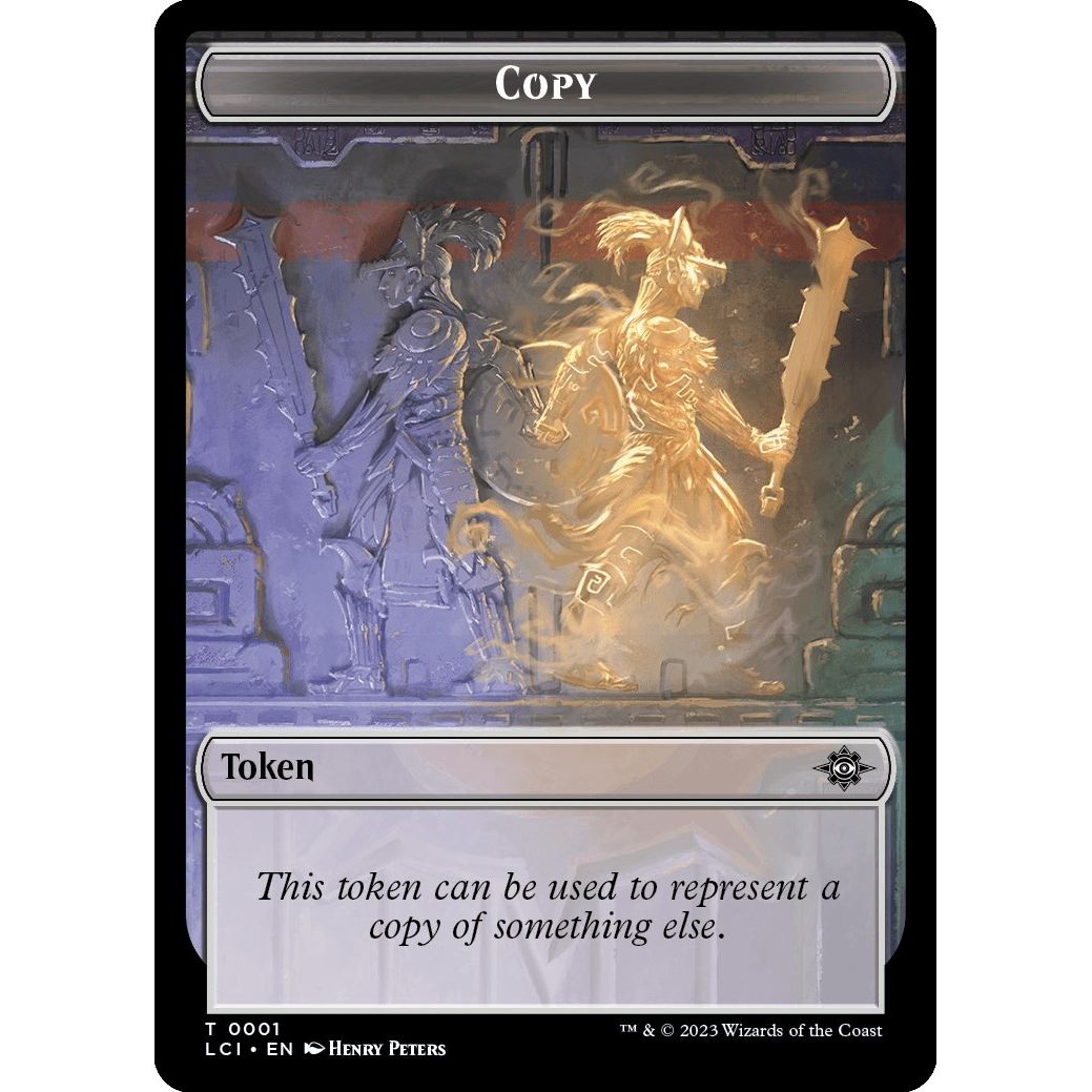 Image for Copy // Dinosaur (0001) Double-Sided Token (1 // 1) (LCI) - Magic: The Gathering