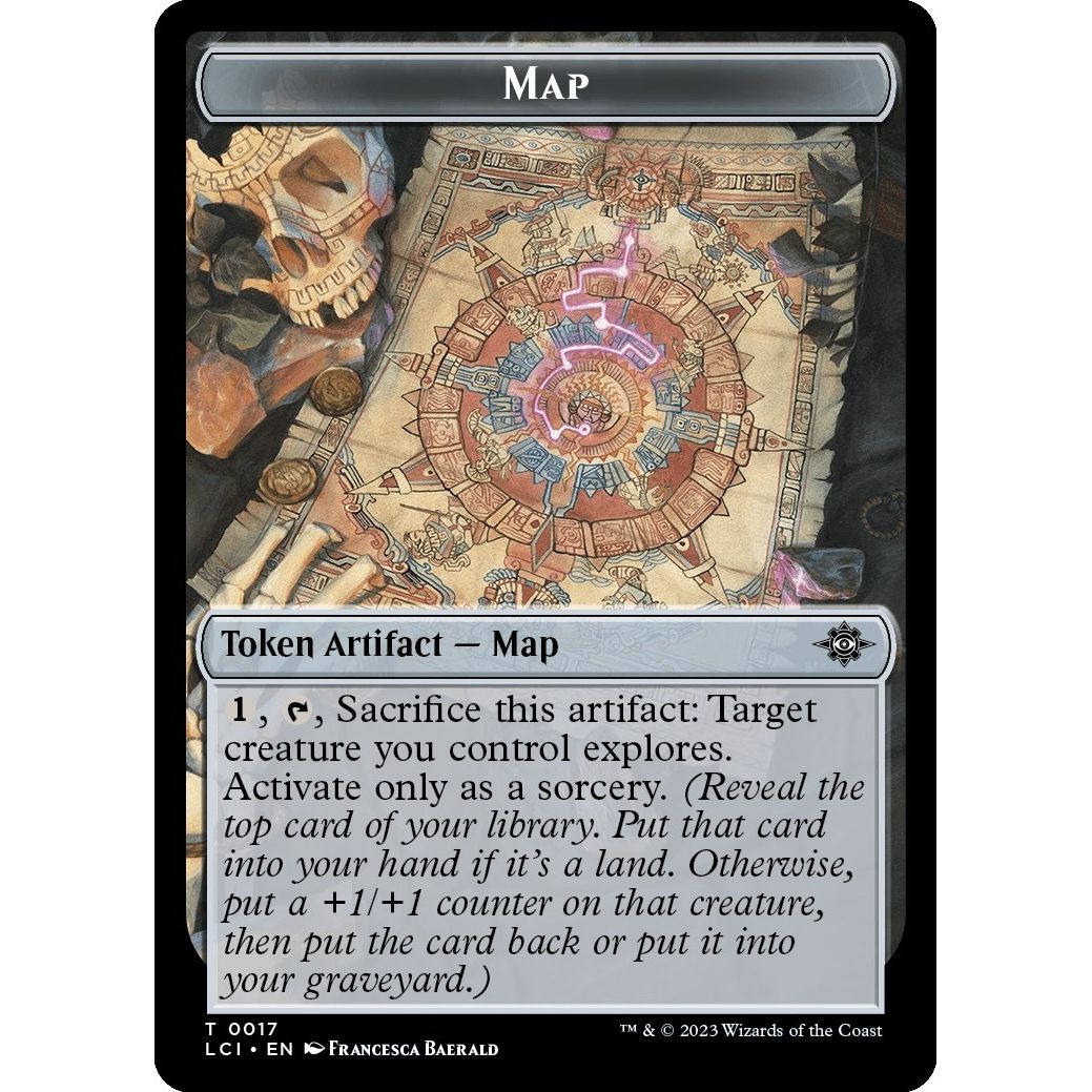 Image for Map // Angel Double-Sided Token (17 // 2) (LCI) - Magic: The Gathering