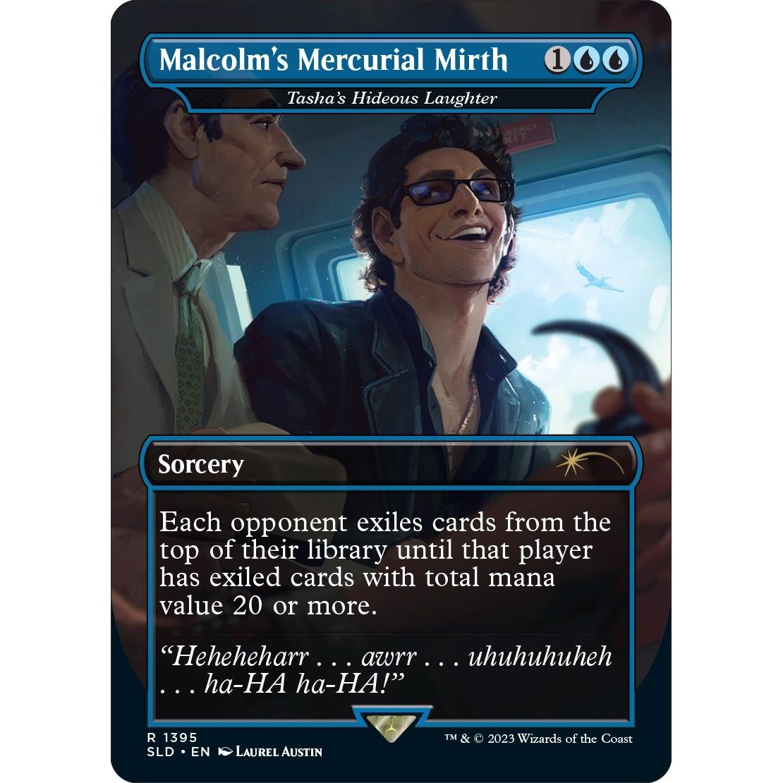 Image for Malcolm's Mercurial Mirth - Tasha's Hideous Laughter (1395) (SLD) - Magic: The Gathering