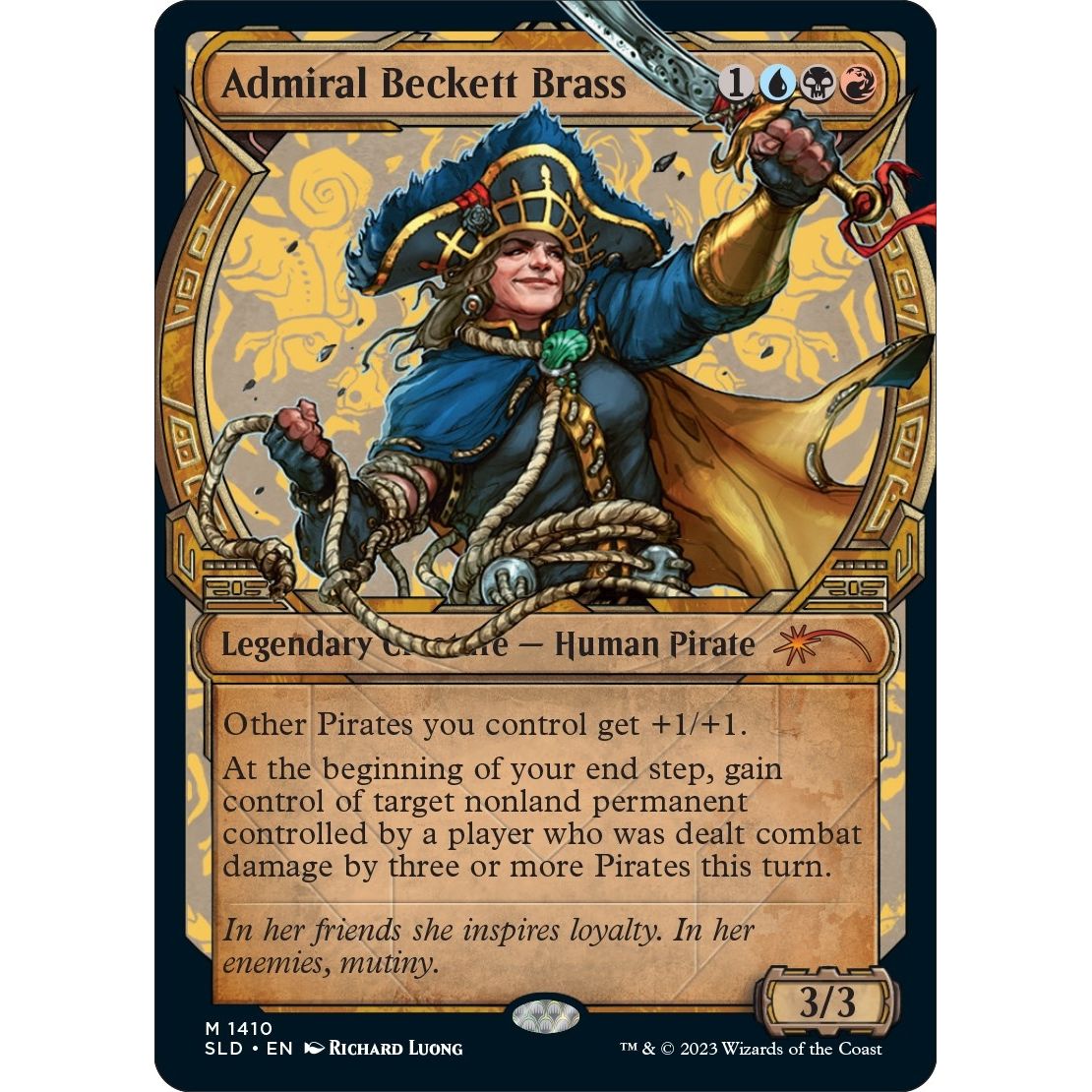 Image for Admiral Beckett Brass (1410) (SLD) - Magic: The Gathering