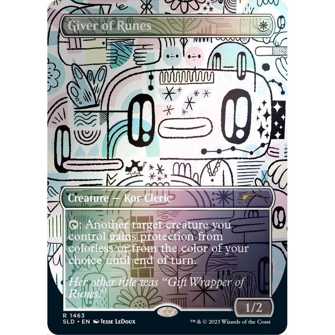 Image for Giver of Runes (Rainbow Foil) (1463) (SLD) - Magic: The Gathering