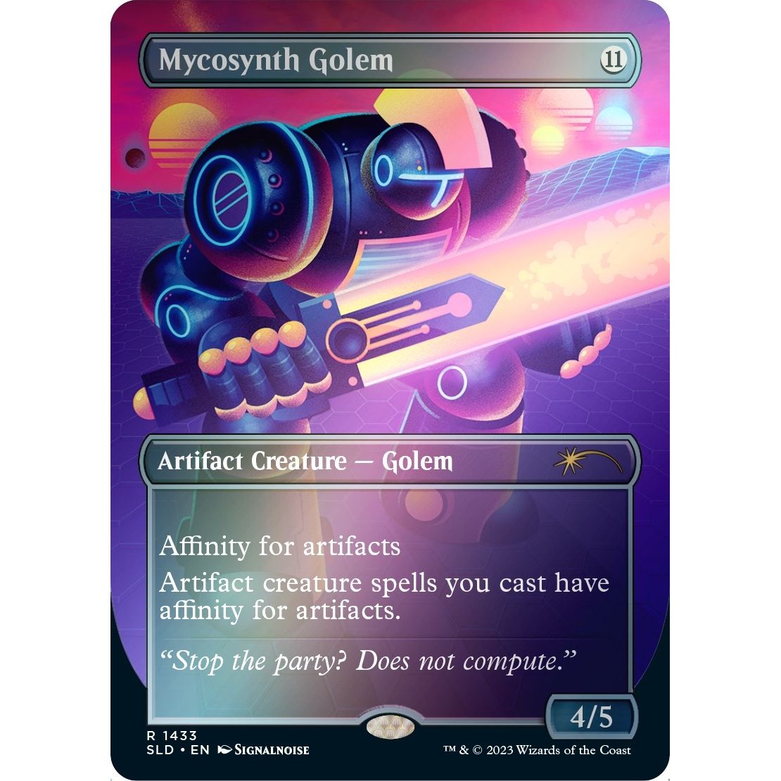 Image for Mycosynth Golem (Rainbow Foil) (1433) (SLD) - Magic: The Gathering