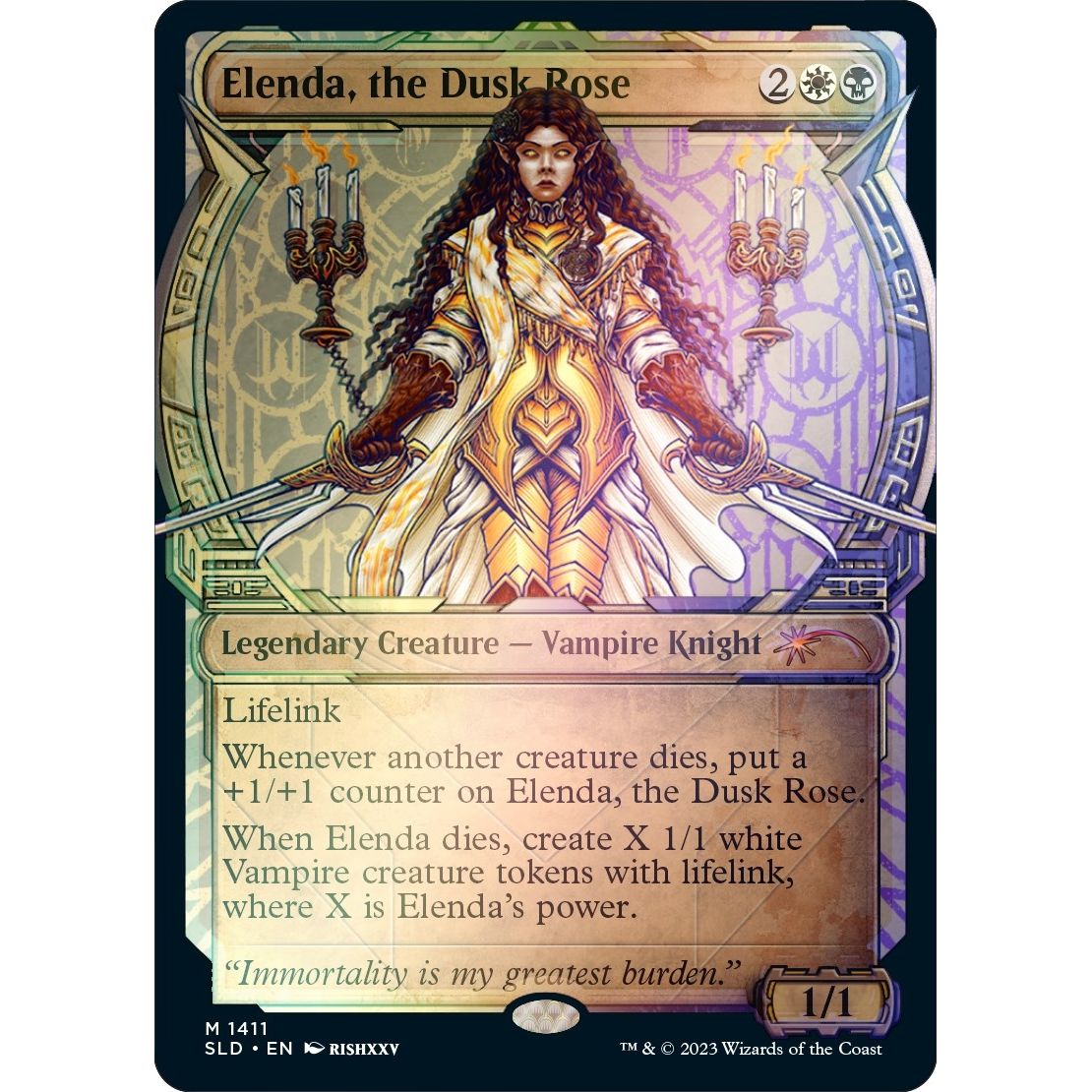 Image for Elenda, the Dusk Rose (Rainbow Foil) (1411) (SLD) - Magic: The Gathering