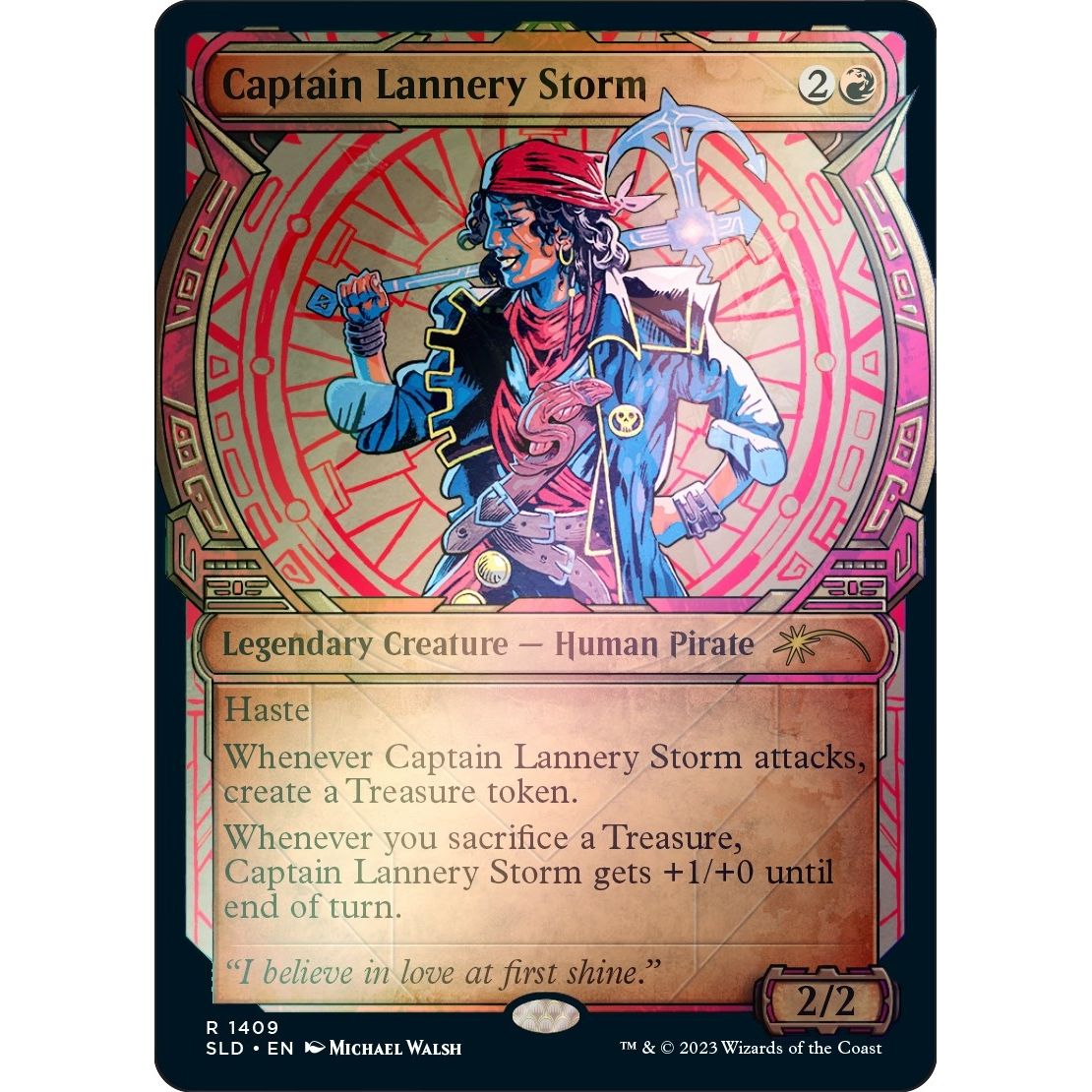 Image for Captain Lannery Storm (Rainbow Foil) (1409) (SLD) - Magic: The Gathering