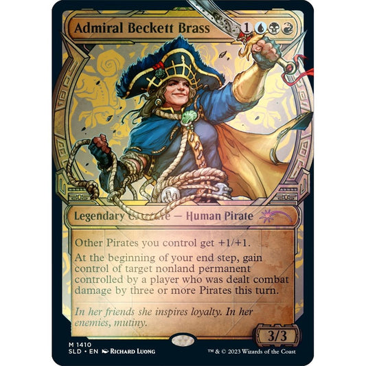 Image for Admiral Beckett Brass (Rainbow Foil) (1410) (SLD) - Magic: The Gathering