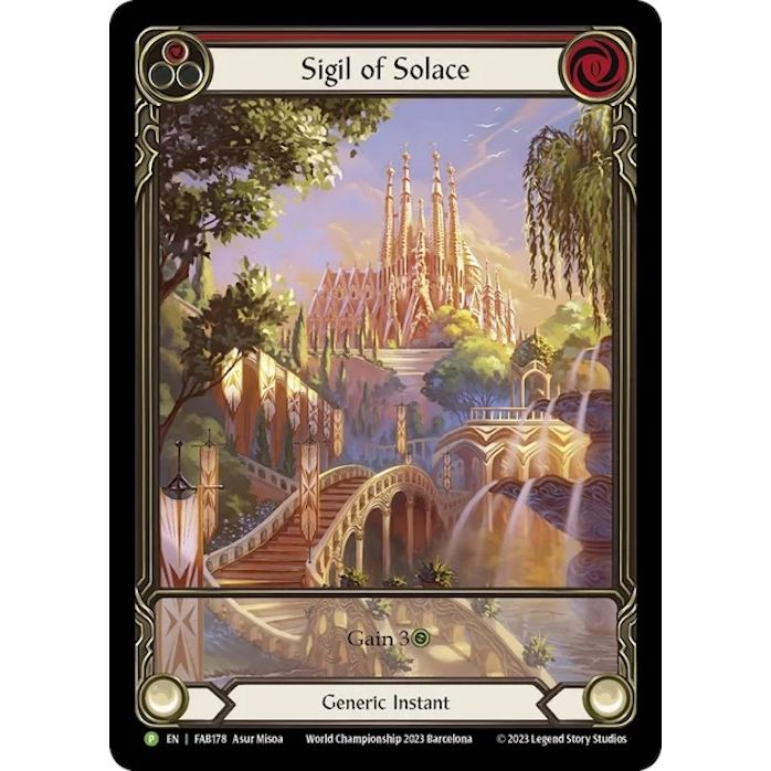 Image for Sigil of Solace (FAB178) (FAB178) (PR) - Flesh and Blood TCG