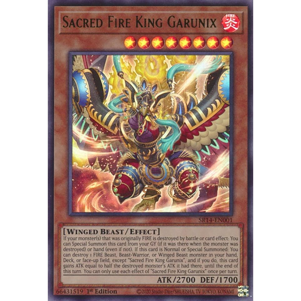 Image for Sacred Fire King Garunix (SR14-EN001) (SR14) - YuGiOh
