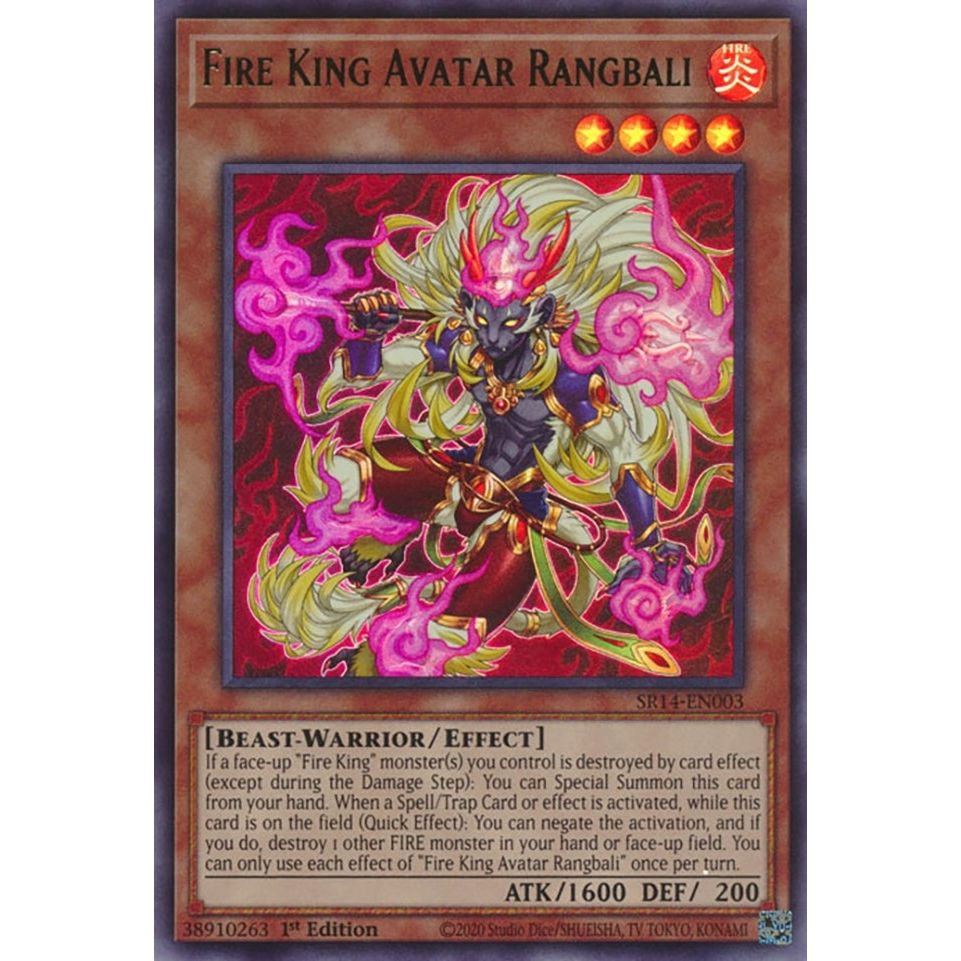 Image for Fire King Avatar Rangbali (SR14-EN003) (SR14) - YuGiOh