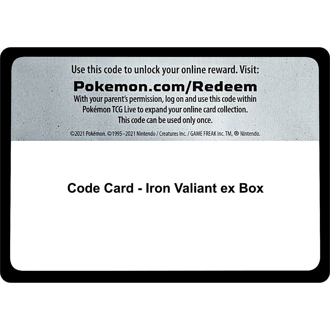 Image for Code Card - Iron Valiant ex Box (MCAP) - Pokemon