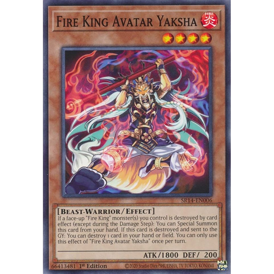 Image for Fire King Avatar Yaksha (SR14-EN006) (SR14) - YuGiOh