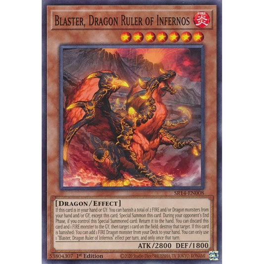 Image for Blaster, Dragon Ruler of Infernos (SR14-EN008) (SR14) - YuGiOh