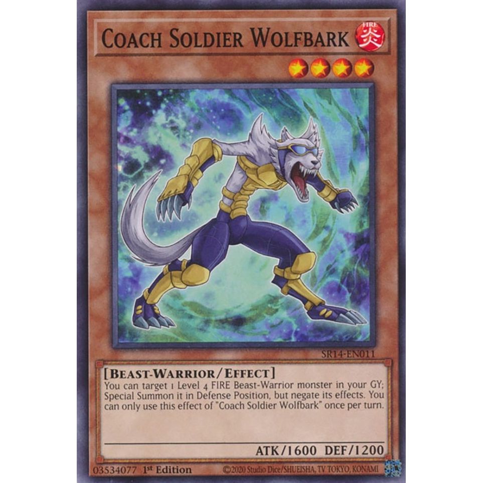 Image for Coach Soldier Wolfbark (SR14-EN011) (SR14) - YuGiOh