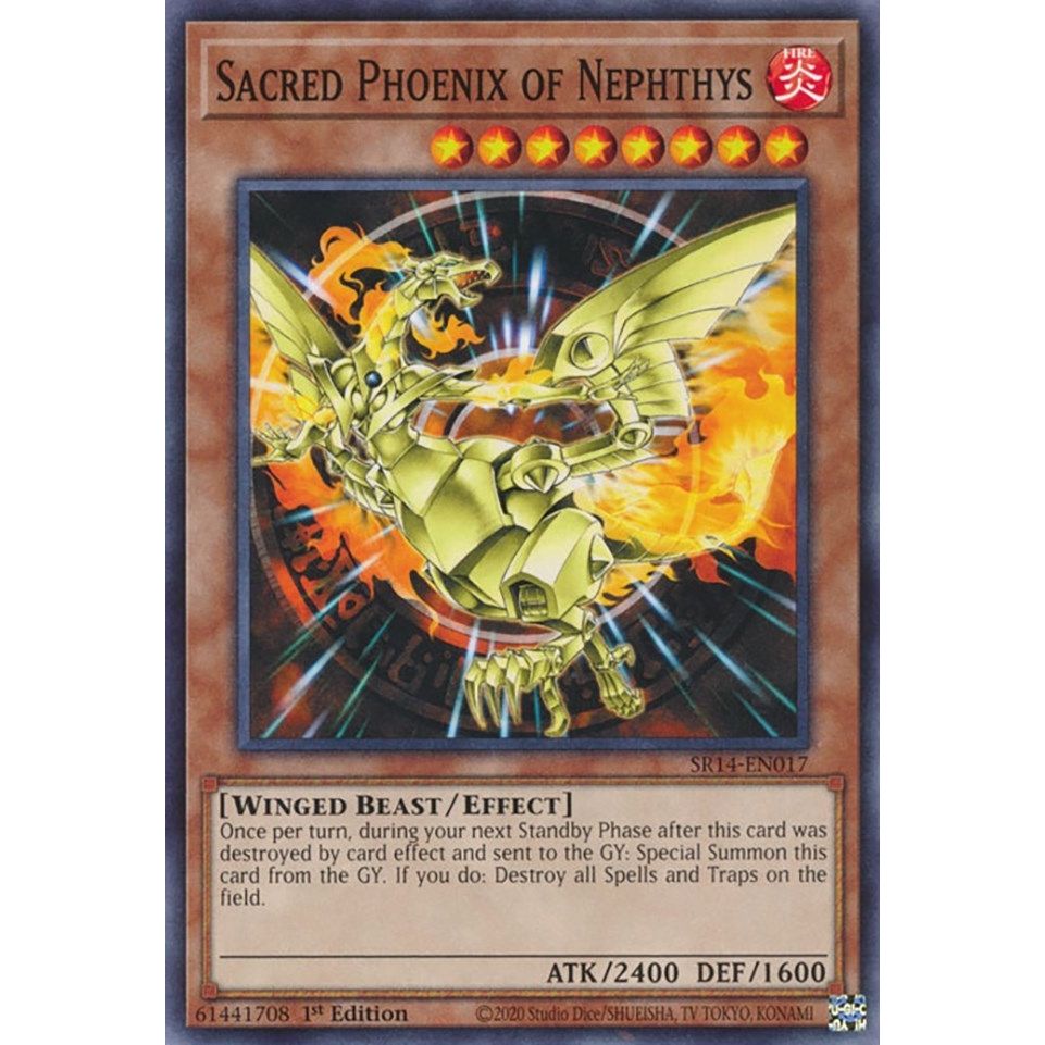Image for Sacred Phoenix of Nephthys (SR14-EN017) (SR14) - YuGiOh