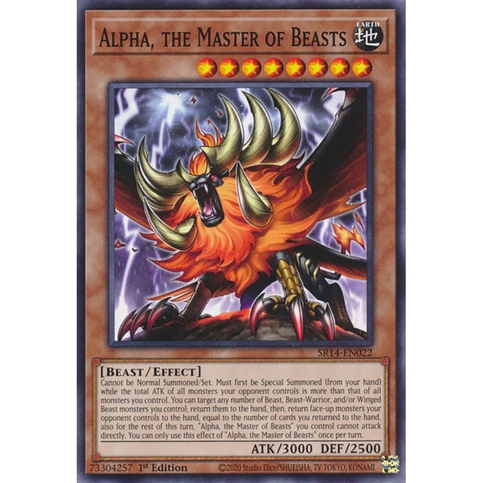 Image for Alpha, the Master of Beasts (SR14-EN022) (SR14) - YuGiOh