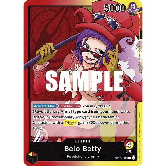Image for Belo Betty (002) (OP05-002) (OP05) - One Piece Card Game