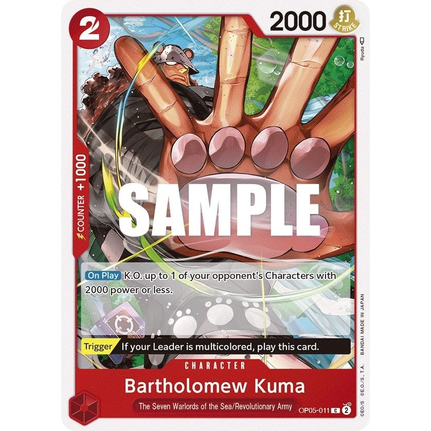 Image for Bartholomew Kuma (OP05-011) (OP05) - One Piece Card Game