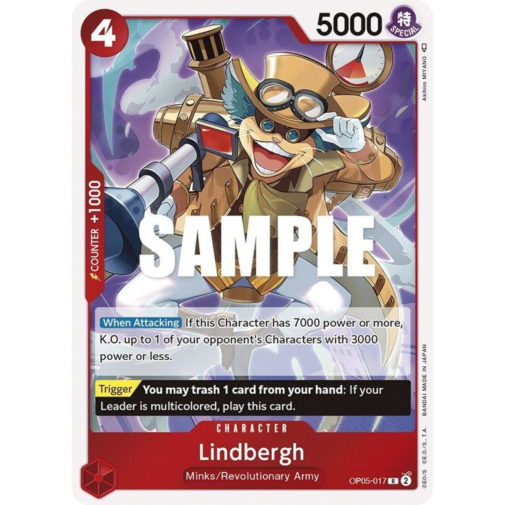 Image for Lindbergh (OP05-017) (OP05) - One Piece Card Game