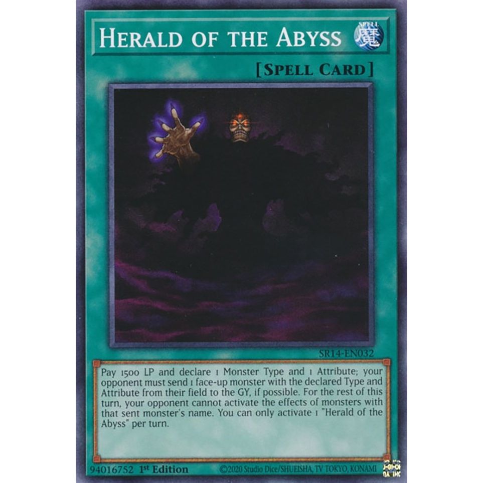 Image for Herald of the Abyss (SR14-EN032) (SR14) - YuGiOh