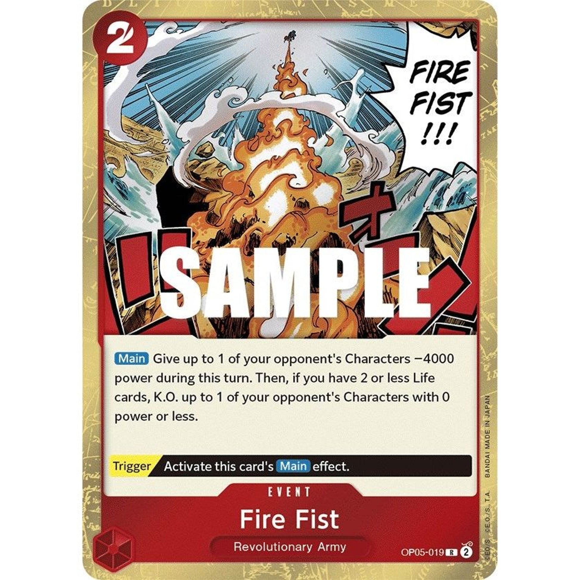 Image for Fire Fist (OP05-019) (OP05) - One Piece Card Game