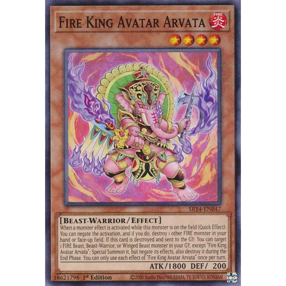 Image for Fire King Avatar Arvata (SR14-EN047) (SR14) - YuGiOh